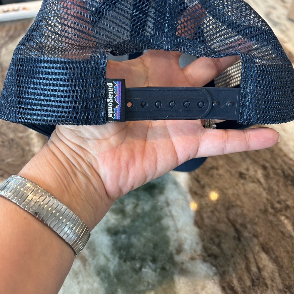 Patagonia Blue Trucker Hat GUC - Picture 2 of 4